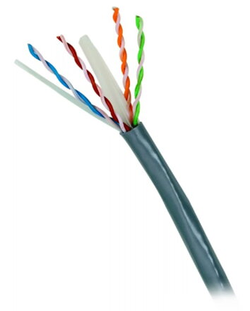 DATACOM UTP drát CAT6  PVC,Eca 50m šedý