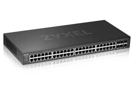 ZyXEL GS2220-50, EU region, 48-port GbE L2 Switch with GbE Uplink (1 year NCC Pro pack license bundled)