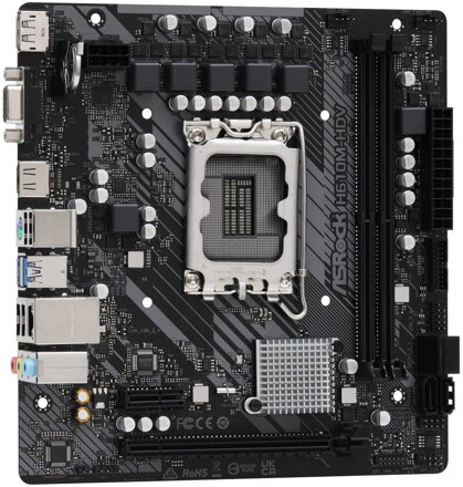 ASRock H610M-HDV / LGA1700 / Intel H610 / 2x DDR4 DIMM / HDMI / DP / VGA / mATX