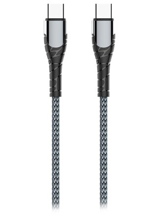 Colorway Datový Kabel Type-C - Type-C/ 3A/ Fast Charging 65W/ 2m/ Šedivý