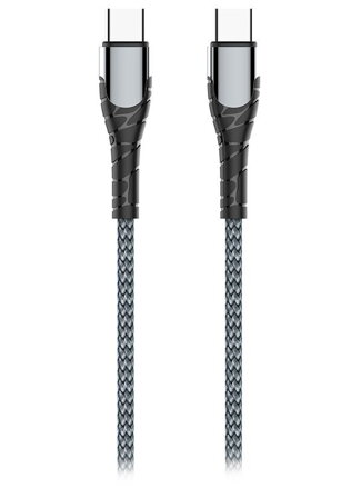 Colorway Datový Kabel Type-C - Type-C/ 3A/ Fast Charging 65W/ 1m/ Šedivý