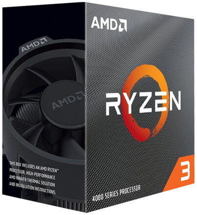 AMD Ryzen 3 4100 / Ryzen / AM4 / 4C/8T / max. 4,0GHz / 4MB / 65W TDP / BOX s chladičem