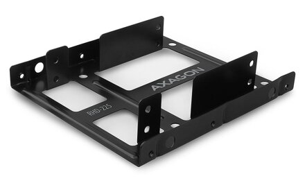 AXAGON kovový rámeček pro 2x 2,5" disk do 3,5" / RHD-225 / možnost instalace FAN o průměru 80mm