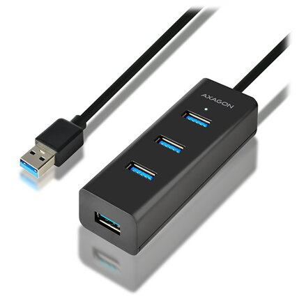 AXAGON hub USB-A / HUE-S2B / USB 3.2 Gen1 / 4x USB-A / MicroUSB / 0,3m