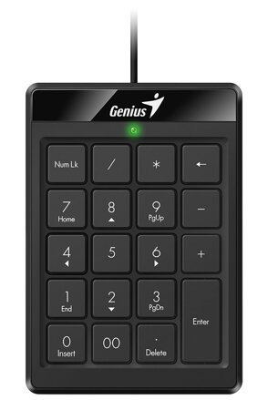 GENIUS NumPad 110/ Drôtová/ USB/ slim design/ čierná