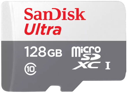 SanDisk Ultra 128GB microSDXC / CL10 UHS-I  / Rychlost až 100MB/s