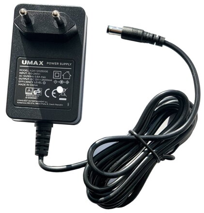 UMAX napájecí adaptér 12V/ 2,5A pro Mini PC U-Box N41/N42/N42+