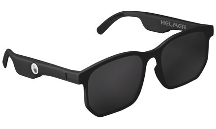 HELMER Smart polarizačné okuliare SG 12/ polarizačné/ dotykové/ UV 400/ Bluetooth/ repro/ sluchátka/ mikrofón/ čierné