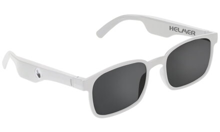 HELMER Smart polarizačné okuliare SG 13/ polarizačné/ dotykové/ UV 400/ Bluetooth/ repro/ sluchátka/ mikrofón/ biele