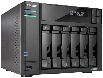 Asustor NAS AS6706T / 6x 2,5"/3,5" SATA III/ Celeron N5105 2.0 GHz/ 8GB/ 2x 2.5GbE/ 4x M.2/ PCIe / 2x USB 3.2/ HDMI+IR