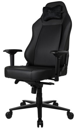 AROZZI Herná stolička PRIMO Full Premium Leather Black/ 100% prírodná talianska koža/ čierna
