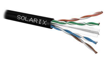 Solarix Kabel CAT6 UTP PE Fca venkovní 500m/cívka SXKD-6-UTP-PE Solarix Kabel CAT6 UTP PE Fca venkovní 500m/cívka SXKD-6-UTP-PE