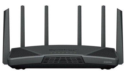 Synology RT6600ax Router 2,4GHz/ 5GHz 802.11a/b/g/n/ac/ax / 1x USB 3.2GEN1/ 1x 2,5GbE WAN/ LAN, 1x1GbE WAN, 3x1GbE LAN