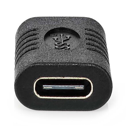 NEDIS USB adaptér/ USB 3.2 Gen 2/ USB-C zásuvka/ USB-C zásuvka/ 10 Gbps/ černý