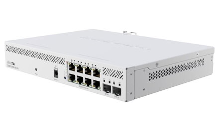 Mikrotik managed Switch CSS610-8P-2S+IN 8x Gbit PoE port, 2x 10G SFP+, SwOS, zdroj