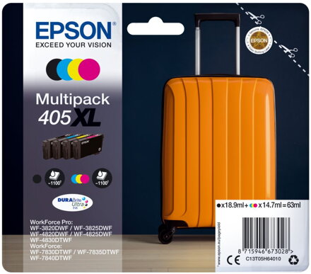 Epson inkoustová náplň/ C13T05H64010/ multipack/ 405XL/ 4 barvy