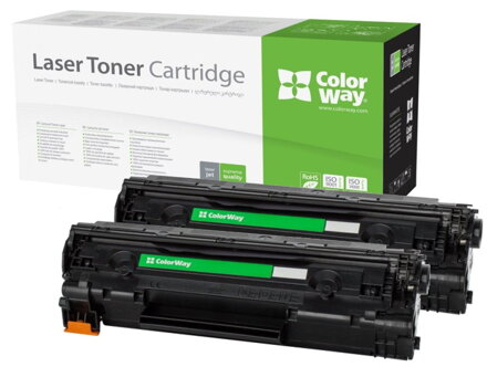 COLORWAY kompatibilní toner pro HP CE285A/ černý/ 2x 1600 stran/ Dual pack