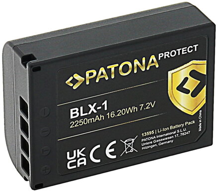 PATONA baterie pro foto Olympus BLX-1 2250mAh Li-Ion Protect OM-1