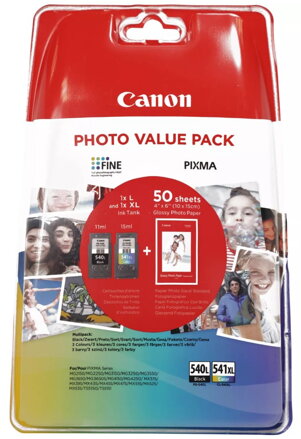 Canon multipack s foto papírem inkoustových náplní PG-540L/CL-541XL PHOTO VALUE BL