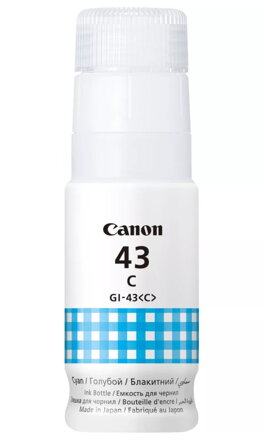 Canon inkoustová lahvička GI-43 C modrá