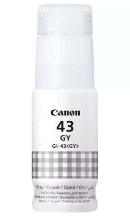 Canon inkoustová lahvička GI-43 GY šedá