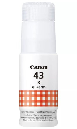 Canon inkoustová lahvička GI-43 R červená