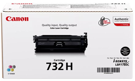 Canon originální toner 732H BK černý, kapacita 12000 stran
