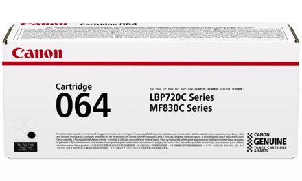 Canon originální toner Cartridge 064 BK černý, MF832Cdw 6 000 stran