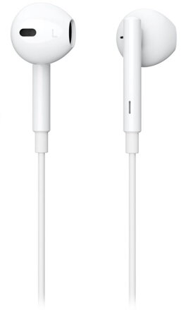 eSTUFF In-ear Headphone Earpod   USB-C plug for USB-C devices, White