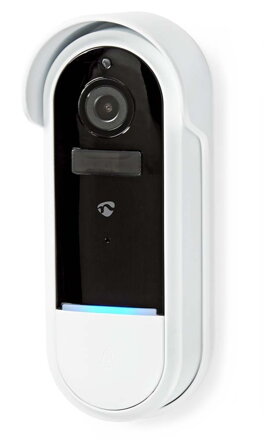NEDIS Wi-Fi Smart domový zvonček/ 1920x1080/ 2Mpix/ IP54/ transformátor/ snímač pohybu/ nočné videnie/ biely