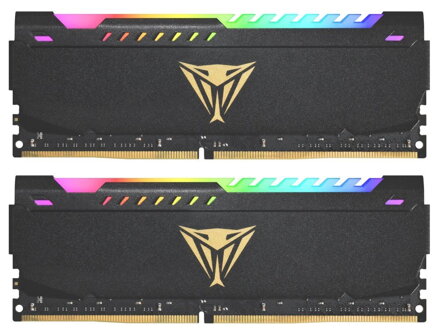 PATRIOT Viper Steel RGB 32GB DDR4 3200MHz / DIMM / CL16 / 1,35V / Heatshield / KIT 2x 16GB