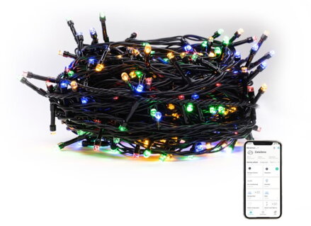 IMMAX NEO LITE SMART vánoční LED osvětlení - řetěz, 400ks diod WW+RGB, Wi-Fi, TUYA, 40m