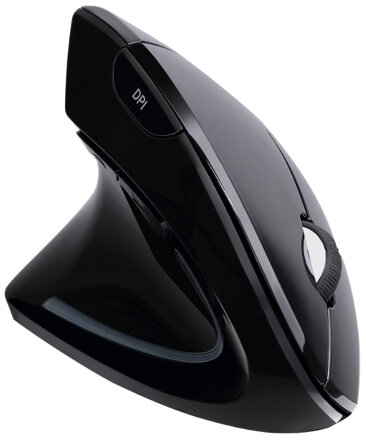 Adesso iMouse E90/ pro leváky/ bezdrátová myš 2,4GHz/ vertikální ergonomická/ optická/ 800,1200,1600DPI/ USB