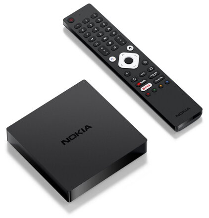 NOKIA android box 8000/ 4K Ultra HD/ NETFLIX/ 02 TV/ HDMI/ USB 3.0/ USB-C/ USB 2.0/ BT/ Wi-Fi/ Android 10/ černý