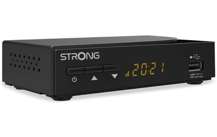 STRONG DVB-C set-top-box SRT 3030/ Full HD/ EPG/ HDMI/ USB/ SCART/ externí adaptér/ černý