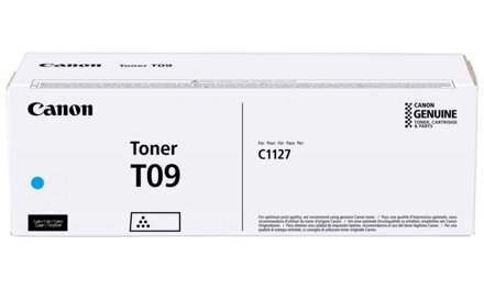 Canon originální toner T09C - azurový - výtěžnost 5900 stran