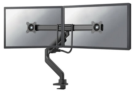 Neomounts  DS75-450BL2 / Screen Desk Mount 2 screens(topfix clamp &grommet)  / Black