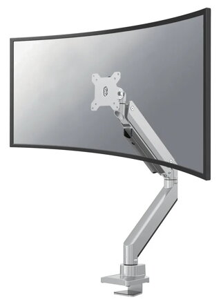 Neomounts Select  NM-D775SILVERPLUS / Curved Screen Desk mount (10-49") desk clamp/grommet / Silver