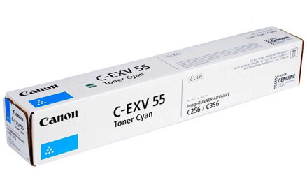 Canon originální  TONER CEXV55 CYAN iR-ADV C256/C257/C356/C357   18 000 stran A4 (5%) - CHIPLESS