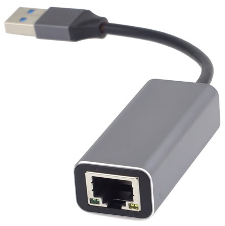 PremiumCord adaptér USB3.0 -> LAN RJ45 ETHERNET 10/100/1000 MBIT Aluminium