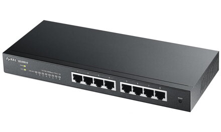 Zyxel GS1900-8 v2, 8 port GbE L2 smart switch, desktop, fanless