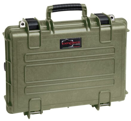 Doerr odolný vodotěsný kufr Explorer 4209 Green CV(42x30x10 cm, molitan pro Laptop až 15" v pouzdře, 2,4kg)