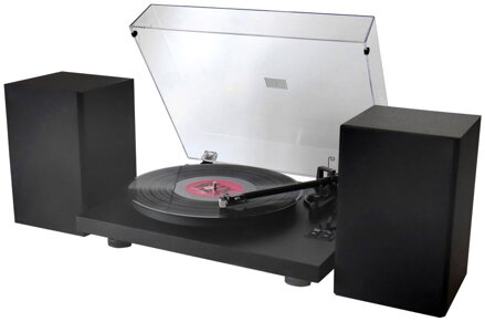 Soundmaster Elite line PL711SW/ Gramofon/ Magnetický snímací systém/ 2x Repro/ USB/ Čierny