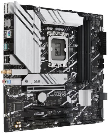 ASUS PRIME B760M-A WIFI D4 / Intel B760 / LGA1700 / 4x DDR4 / 2x M.2 / DP / 2x HDMI / WIFI / mATX