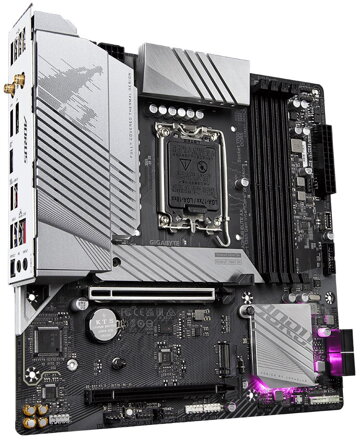GIGABYTE B760M AORUS ELITE AX / Intel B760 / LGA1700 / 4x DDR5  / 2x M.2 / DP / HDMI / USB-C / WiFi / mATX