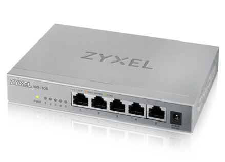 ZyXEL MG-105, 5 Ports Desktop 2,5G MultiGig unmanaged Switch