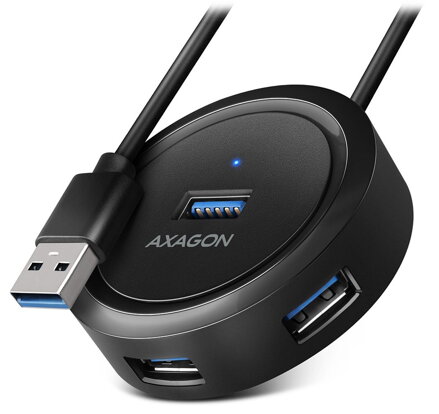 AXAGON hub USB-A / HUE-P1AL / USB 3.2 Gen1 / 4x USB-A / 1,2m