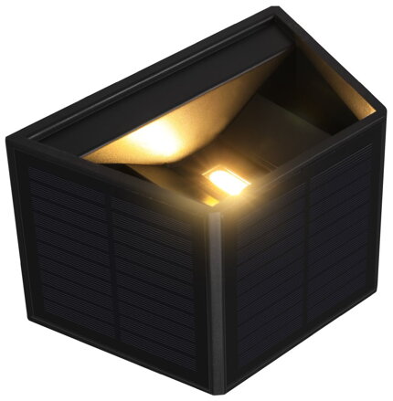 IMMAX WALL-3 venkovní solární nástěnné LED osvětlení se světelným čidlem, 2W