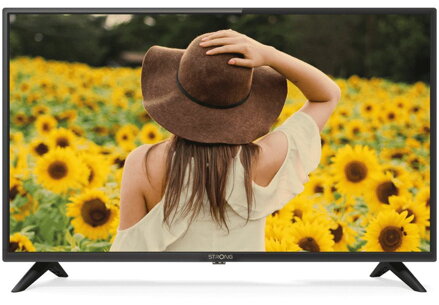 STRONG LED TV 32"/ SRT32HF2003/ HD Ready/ 1366x768/ DVB-T2/C/S2/ H.265/HEVC/ 2x HDMI/ USB/ černá/ E