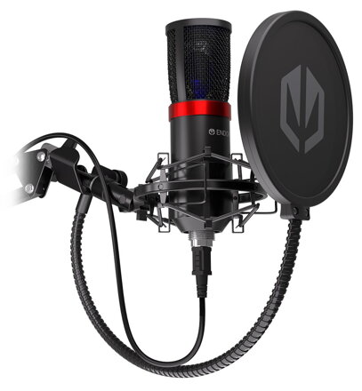 Endorfy mikrofon Streaming / streamovací / rameno / pop-up filtr / 3,5mm jack / USB-C